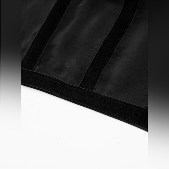 Black Sheer Bustier Top - Picture 4 of 5